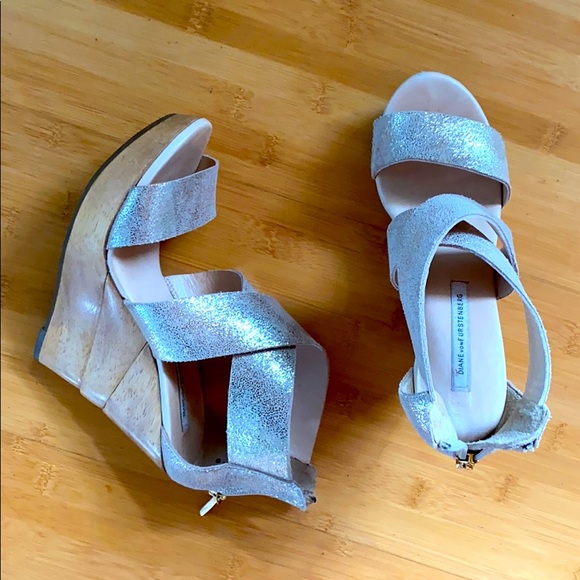 Diane von Furstenberg wedges. Dance party/ prom - Picture 1 of 5